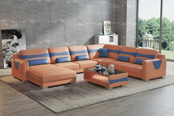Wohnlandschaft Sofa U-Form Grouss Ecksofa Liederena Sofa Grau Konschtlieder Neit