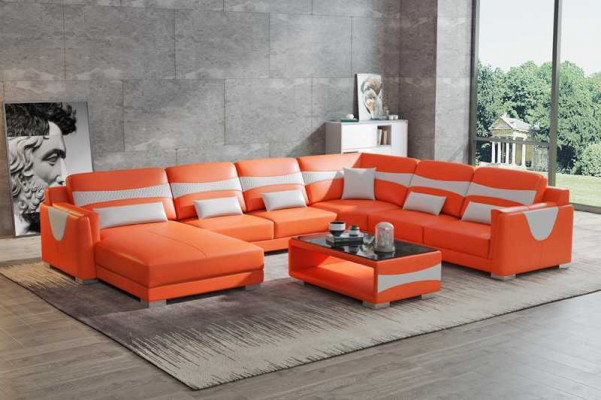 Wohnlandschaft Sofa U-Form Grouss Ecksofa Liederena Sofa Grau Konschtlieder Neit