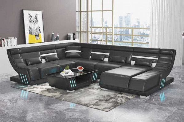 Design Sofen Wunnlandschaft Sofa U Form Ecksofa Brong Couchen Miwwelen