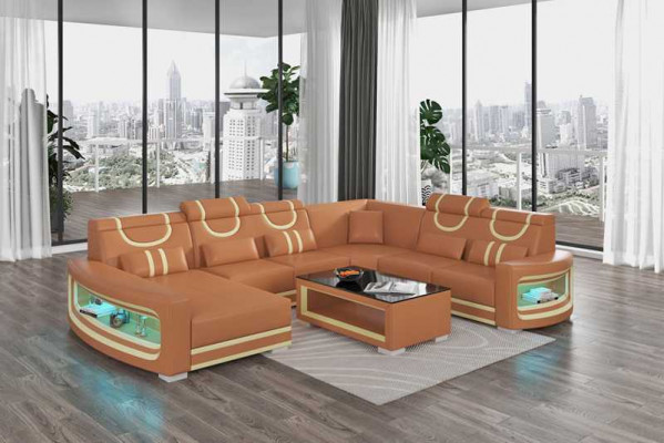 Wunnlandschaft Couche Lieder Sofa Ecksofa U Form Schwaarz Sofa Grouss Nei