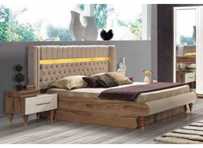 Nuetsdëscher Schlofzëmmer Säitentafel Massivholz Dëscher Italienesch