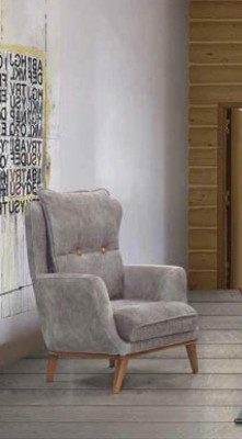 Textil Lounge Luxus Club Polstersessel Relax Sofa Miwwelen Design Canapé