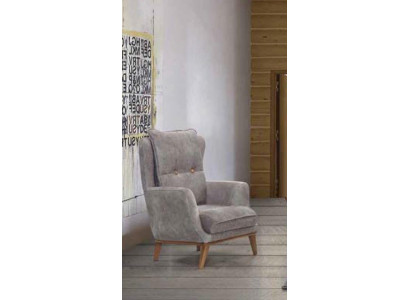 Textil Lounge Luxus Club Polstersessel Relax Sofa Miwwelen Design Canapé