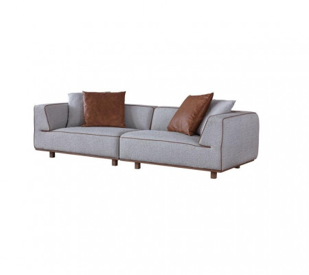Sofa 4 Sëtz Design Sofas Polster Gro Textil Relax Sëtz Miwwelen 272cm XL
