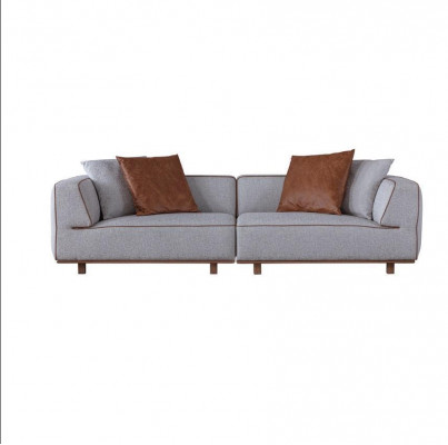 Sofa 4 Sëtz Design Sofas Polster Gro Textil Relax Sëtz Miwwelen 272cm XL