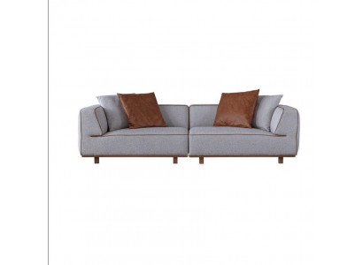 Sofa 4 Sëtz Design Sofas Polster Gro Textil Relax Sëtz Miwwelen 272cm XL