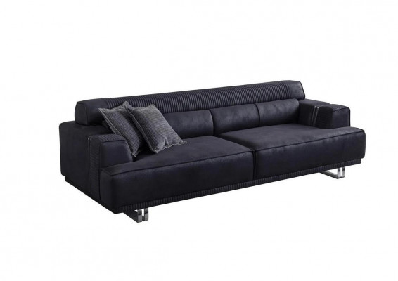 Sofa-Set 3 Sëtzer an Fauteuil Designer Miwwelen Wunzimmer Couch Miwwelen