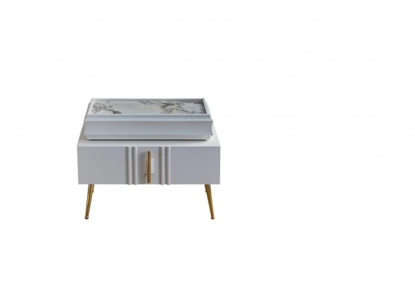 Exklusiv Nuetsdëscher Designer Miwwelen Beige Faarf am Schlofzëmmer nei