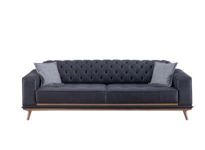 Sofa 4 Sëtzer Design Sofas Polster Textil Relax Sëtz Miwwelen Modern