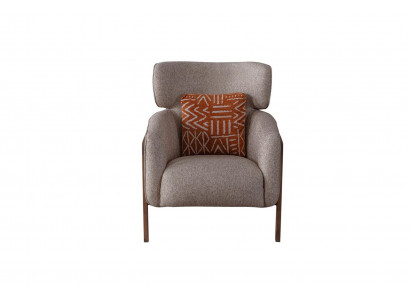 Sesselle Modern Beige Wunnzëmmer Stoff Luxus Design Miwwelen Lounge Club