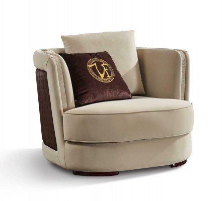 Fotell Fernseh Couch 1 Sëtz Sofa Textil Stoff Couchen Polster Design