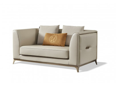 Fotell Lieder Fernseecouch 1-Sëtz Relax Sofa Luxus Polster Eenzëtz.