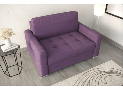 Fotell Relax Textil Lounge Club Polster Design Canapé Sofa Sëtz Luxus Violett Nei
