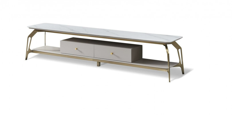 Sideboard Kommod RTV Design Fernseher matt niddrëg Deko Schaf nei Board Mauer