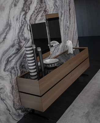Sideboard mat 2x Spigel Iesszëmmer Komplett Ariichtung Modern Design Nei