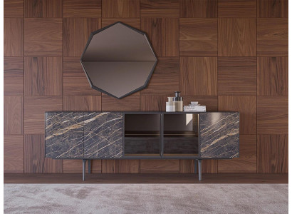 Sideboard mat Spigel Luxus Ariichtung Iesssall Komplett Set Modern Miwwel