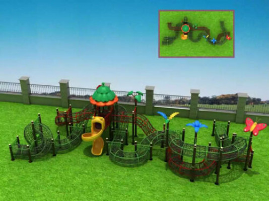 Fräizäitkomplex am Fräien Kannerklotergart Spillplaz Ëffentlechen Fräizäitpark