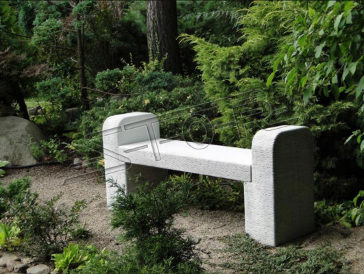 Bank Gaart Design Antik Stil Stee Terrasse Miwwelen Banken Baussen