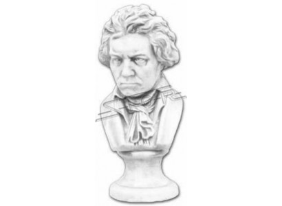 Beethoven Berühmtheet Bëschtofigur Skulptur Skulpturen Figuren Statuen