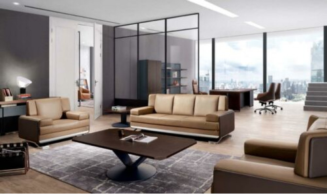 Wunnzëmmer Set Sofagarnitur 3+1+1 Sëtz Couchtisch Design 5-Stéck Grupp