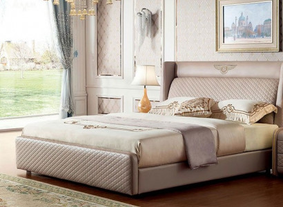 Bett 2x Nuetsdësch Dëscher Schlofkummer Set Designer Luxus Bettgestell