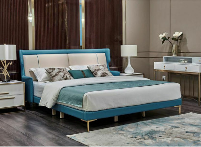 Bett Nuetsdësch Schlofkummer Set Design Modern Luxus Better Grupp