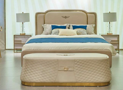 Bett Këssen Design Luxus Duebel Hotel Dekor Better Bestiet 180x200cm Schlof