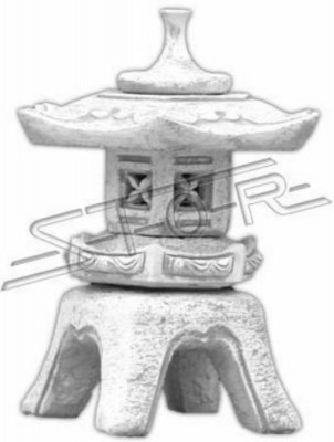 Blummendekoratioun Japanesche Gaart Haus Statu Figur Dekor.
