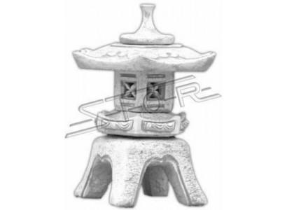 Blummendekoratioun Japanesche Gaart Haus Statu Figur Dekor.