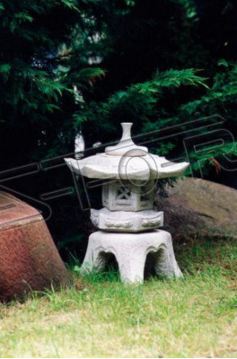Blummendekoratioun Japanesche Gaart Haus Statu Figur Dekor.