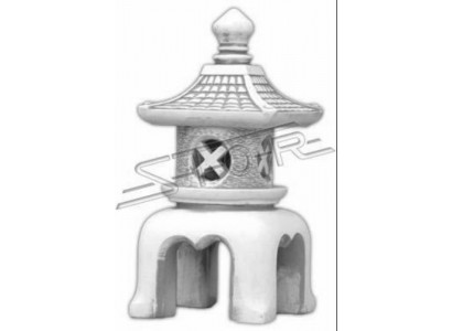 Blummendekoratioun Japanesche Gaart Haus Statu Wäiss Figur Dekorativ