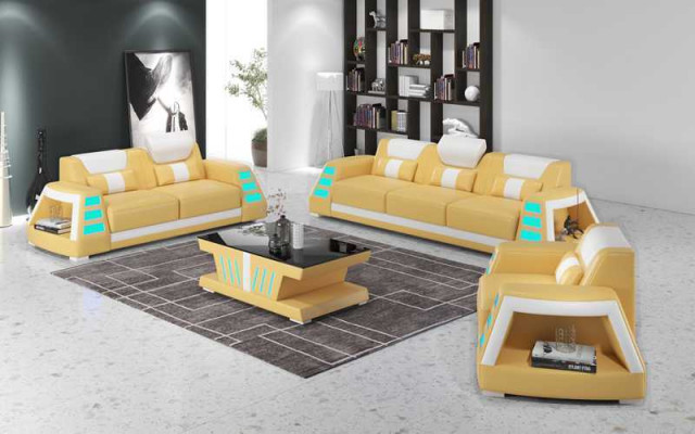 Couch Ensembel Sofa Ensembel Lieder Sofas Sofa Komplett 3-deel Set Giel Sofas