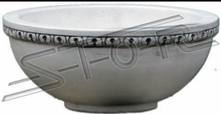 Blummegrass Blummen Figuren Vase Behälter Gaart Terrass Dekoratioun Statu