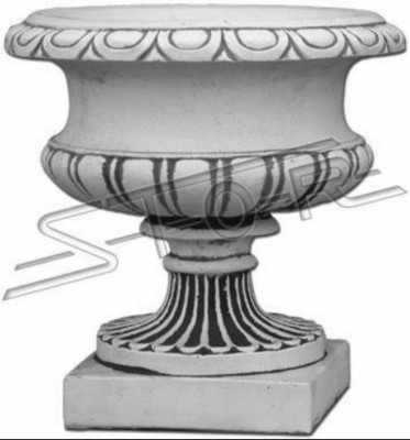 Blumme-Kuerf Blummen Vase Gefäss Figuren Gaart Terrass Dekoratioun Statue