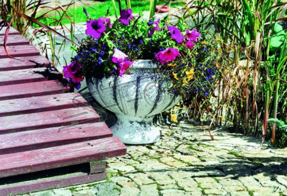 Blummendëppen Planzkübl Dekoratioun Figur Blummentöp Natur Vasë Gaart