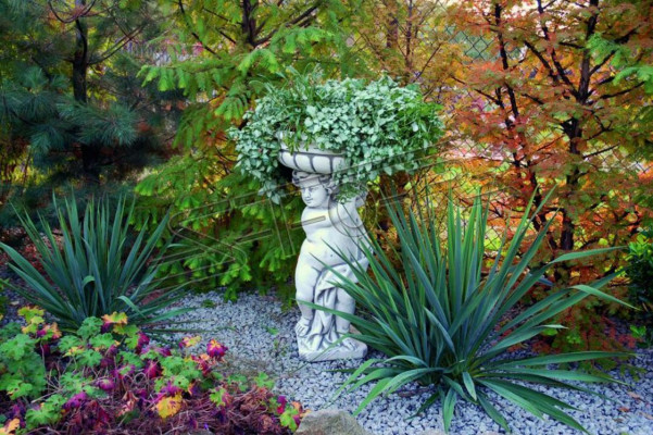 Blummendëppen Planzendëppen Dekoratioun Figur Gaart Natur Blummendëppen Vasen