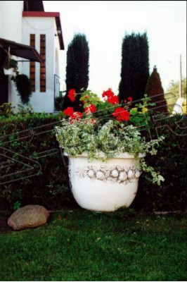 Blummekübel Planz Kübel Dekoratioun Figur Natur Vase Gaart Blummendëppercher