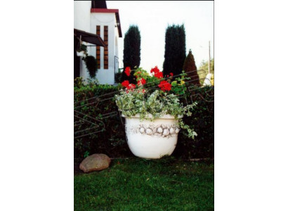 Blummekübel Planz Kübel Dekoratioun Figur Natur Vase Gaart Blummendëppercher