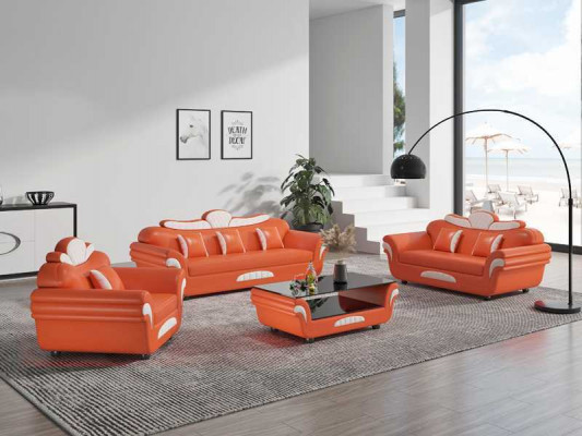 Couchsëtzer Sofasëtzer Lieder-Sofas Canapé Komplett 3 Deeler Sofasen Brong