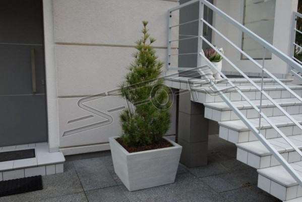 Blummendëppen Planzkëbel Dekoratioun Gaart Natur Vasen Blummendëppen Figur