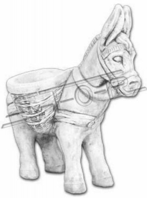 Blummenéimer Planzéimer Dekoratioun Natierlech Figur Blummepottoen Gaart Vase