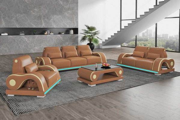 Canapé-Set, Sofa-Set, Luxus Komplett Wais Lieder-Couch, Canapé Modern Sofa