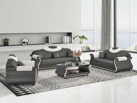 Komplett Couchgarnitur Sofagarnitur 3tlg Sofas Ledersofa Sofa Braun