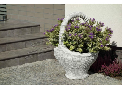 Blummendëppen Këscht Dekorativ Dëppen Blummen Dëppen XXL Beton Gaart Terrass