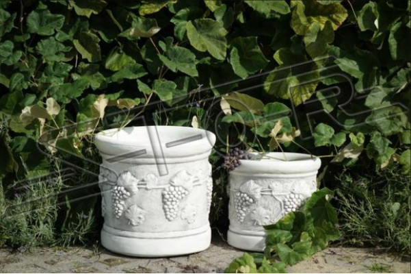 Blummendëppen Këscht Dëppen Blummen Dëppen XXL Dekorativ Beton Gaart Terrasse