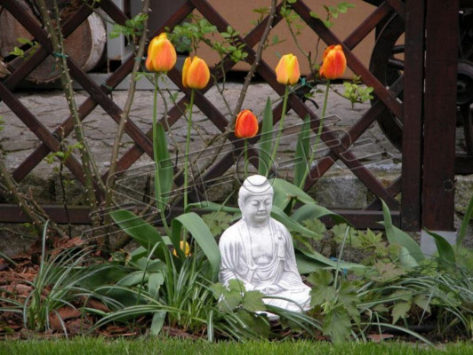 Buddha Malaysia Statue Figur Gaart Figuren Statuen Skulptur Skulpturen