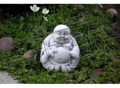 Buddha-Statu Skulpturen Figur Dekoratioun Gaart Terrass