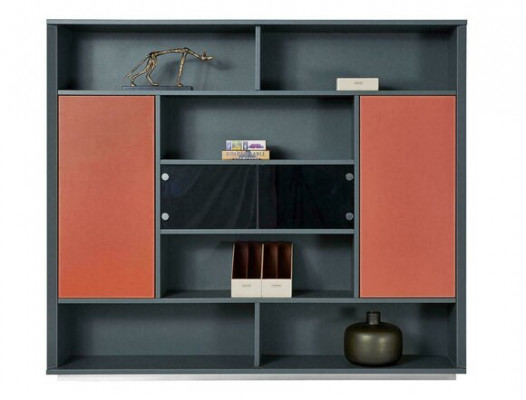 Büro Bicherregal Akteschaf Luxus Miwwelen Modern Schaf Schief