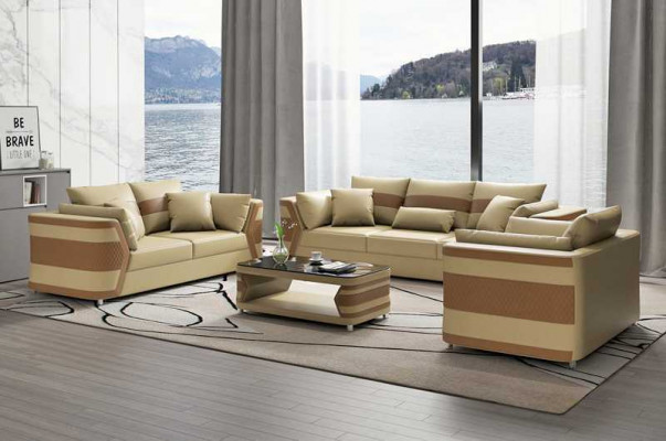 Rout Sofagarnitur Couchgarnitur Ledersofa Sofa Komplett 3tlg Sofaset