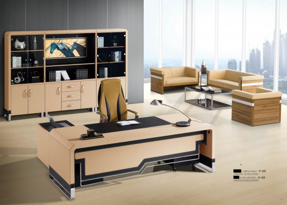 Büro Miwwel Set Ecke Schreibtisch Aktenschaf Designer modern Miwwel